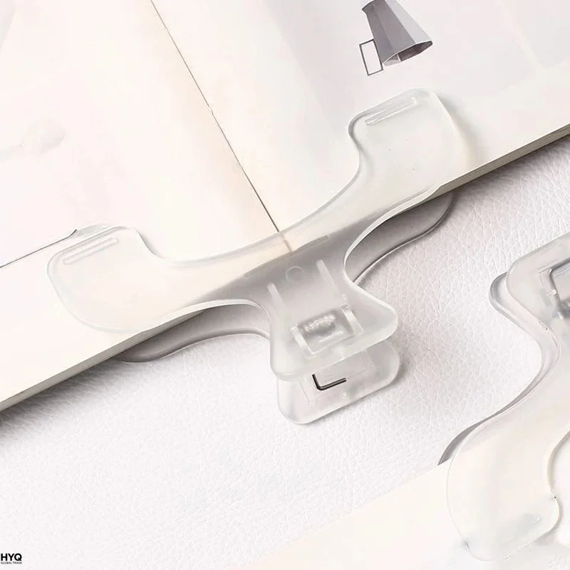 Book Clip Reading Clip Kawaii Desk Accessories Fixed To Prevent Page Turning Transparent Frosted Folder Clips