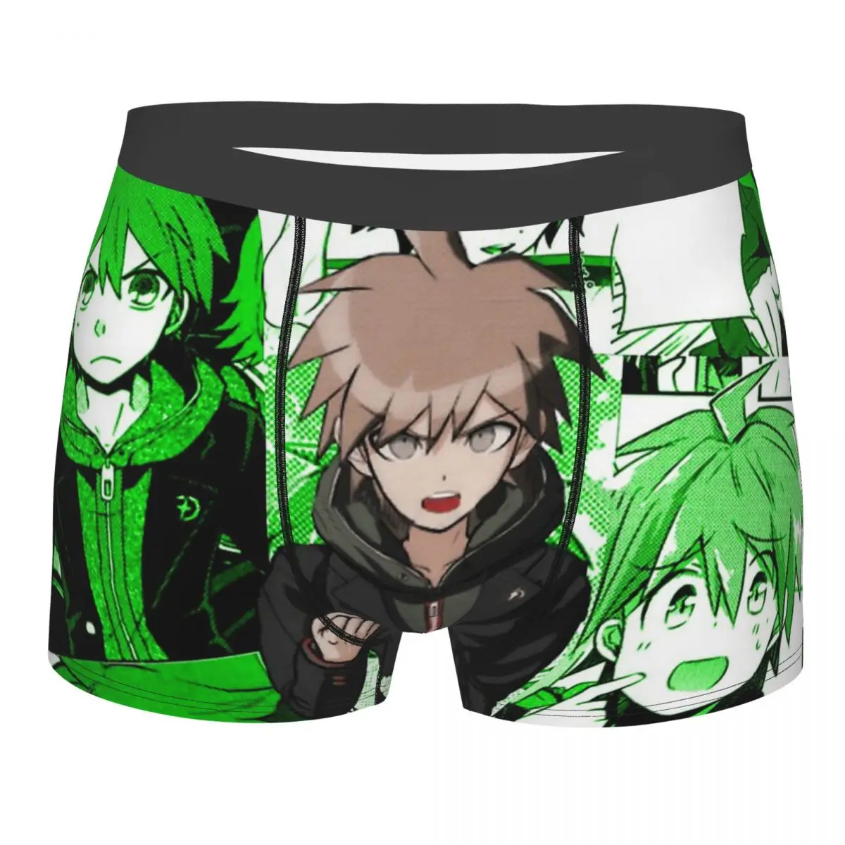 Makoto Naegi Manga Collage Danganronpa Trigger Happy Havoc Underpants Panties Men\'s Underwear Comfortable Shorts Boxer Briefs