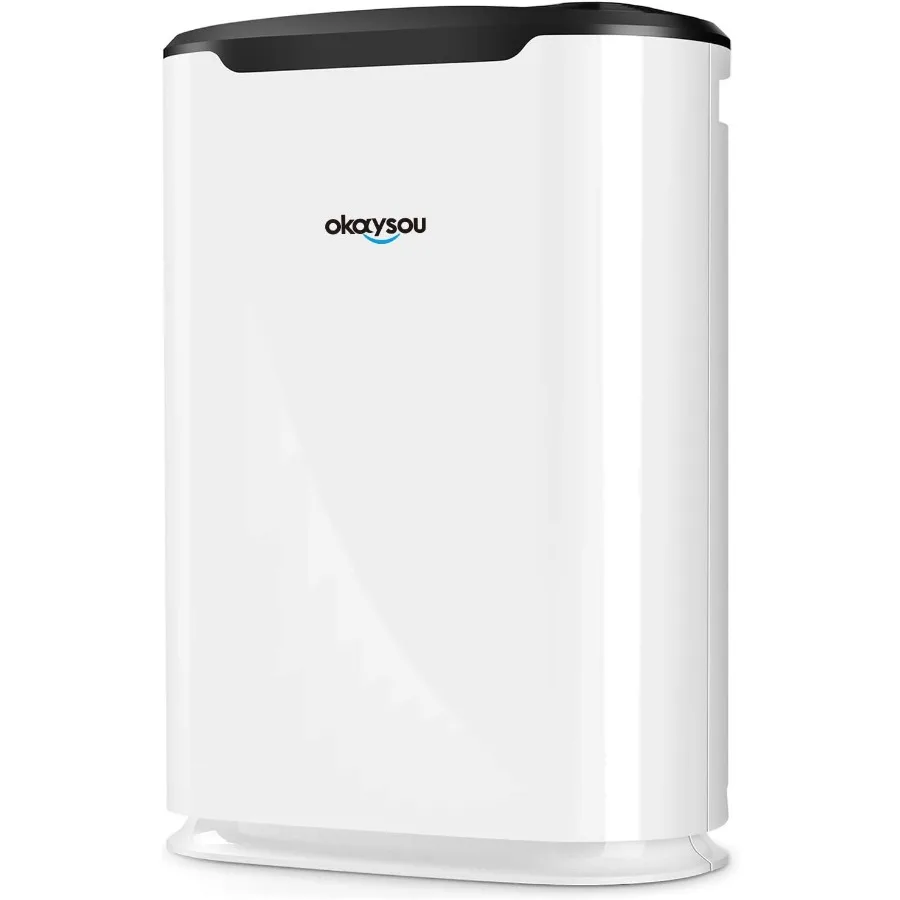 

Okaysou AirMax8L 19.4 5-in-1 Large Room Air Purifier for Home with True HEPA Filter Advanced Double Filtration System for Smoke