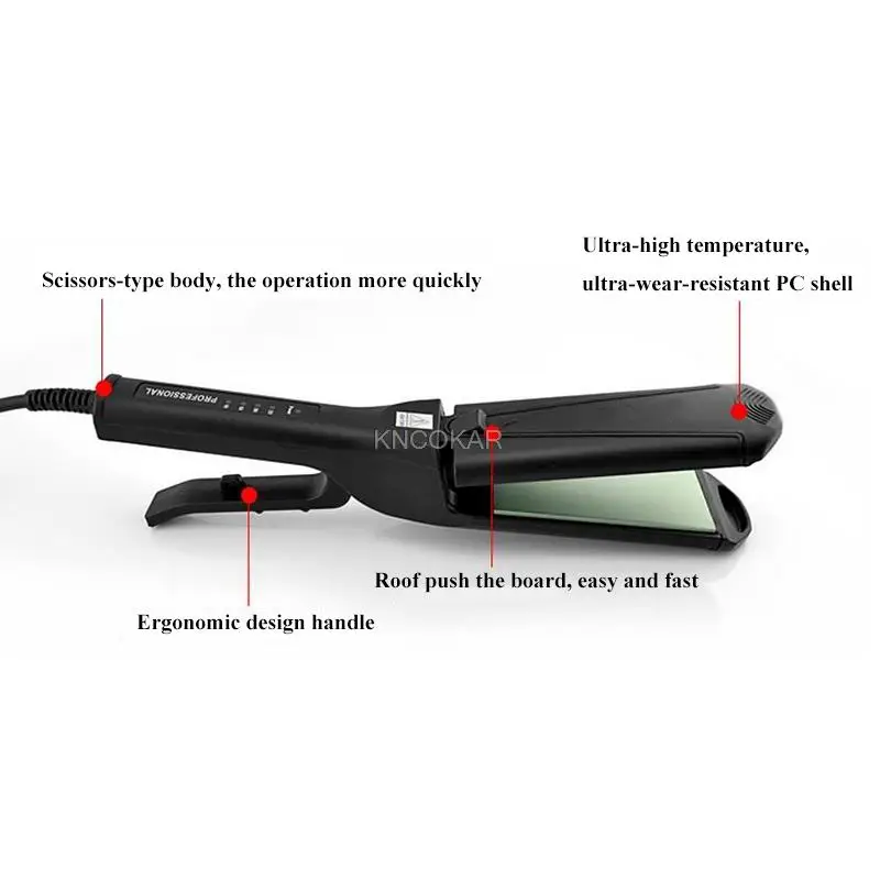 Multifunction straightening roll machine to generate hair curler fluffy electric plywood bang clip to pull straight hair does no