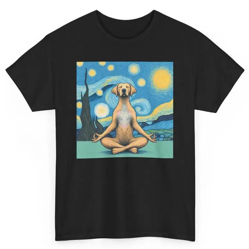 

Artistic Dog Doing Yoga Funny T Shirt Meditation Lovers
