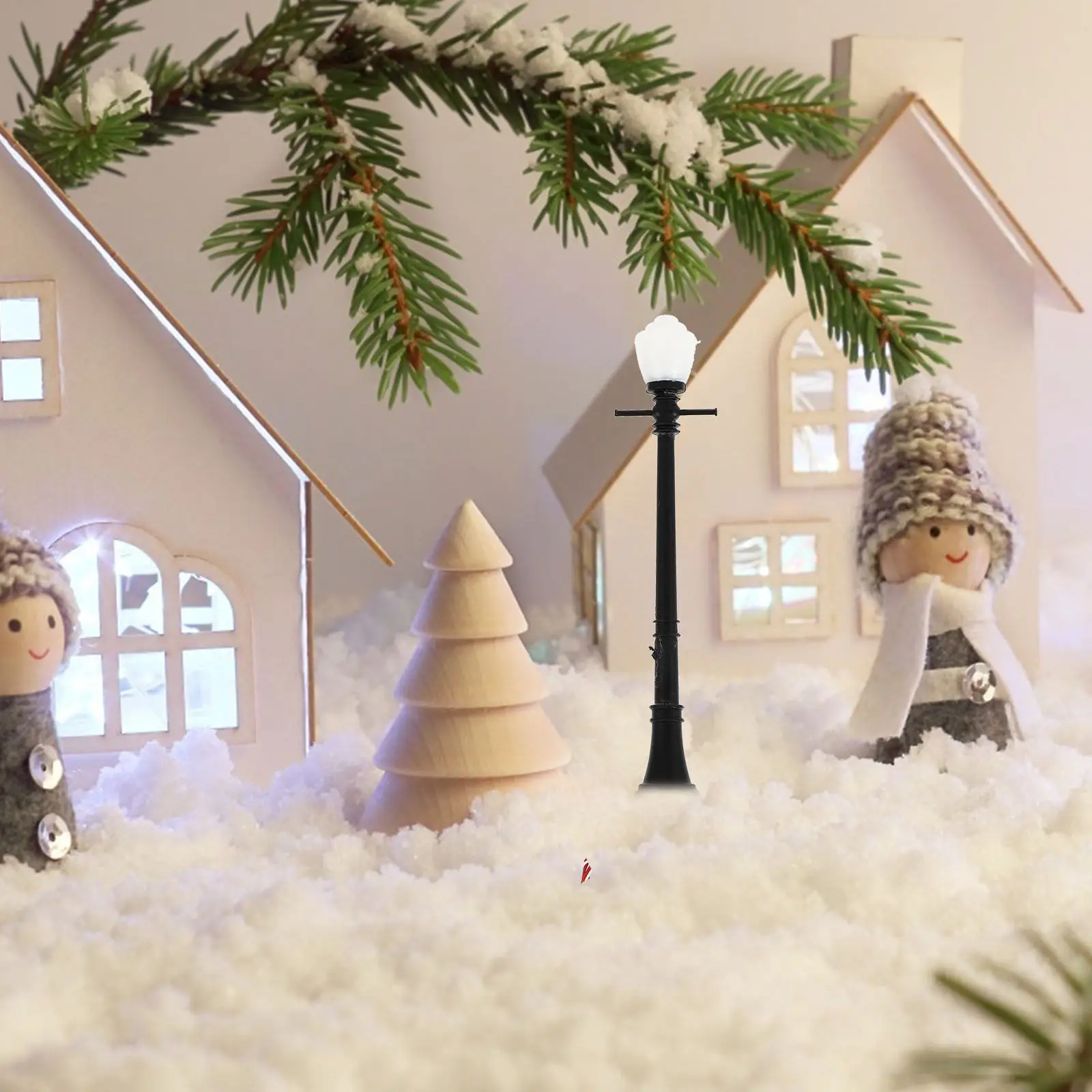 

Набор миниатюрных железнодорожных фонарей: декоративные светодиодные уличные фонари для микроландшафта, модель уличного освещения