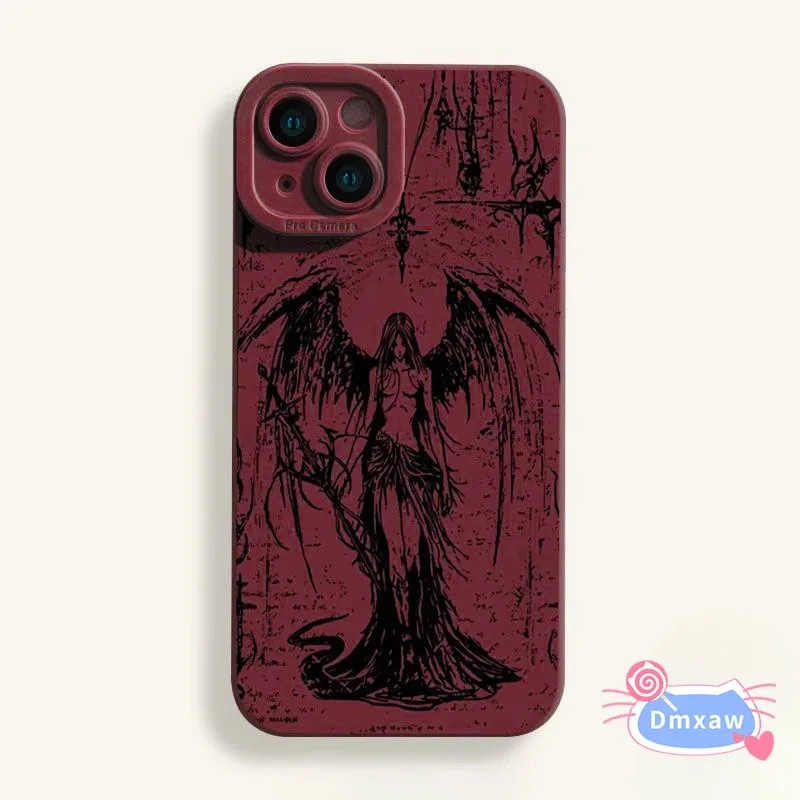 Gothic Style Phone Case For Realme GT7 Pro GT6 GT 6T Neo 7 6 SE GT5 Pro GT2 GT Neo 5 SE 3 2 Pro 5G Luxury Cute Cool Soft Cover