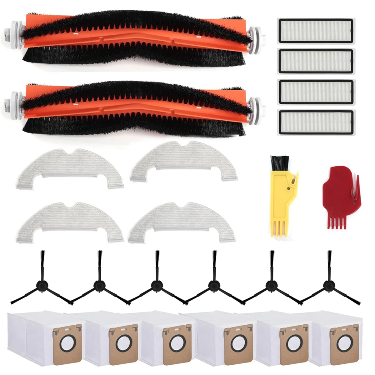 Accessory Set for D10 Plus, Z10 Pro,L10 Plus Main Brush, Robot Vacuum Cleaner Replacement Parts Accessories