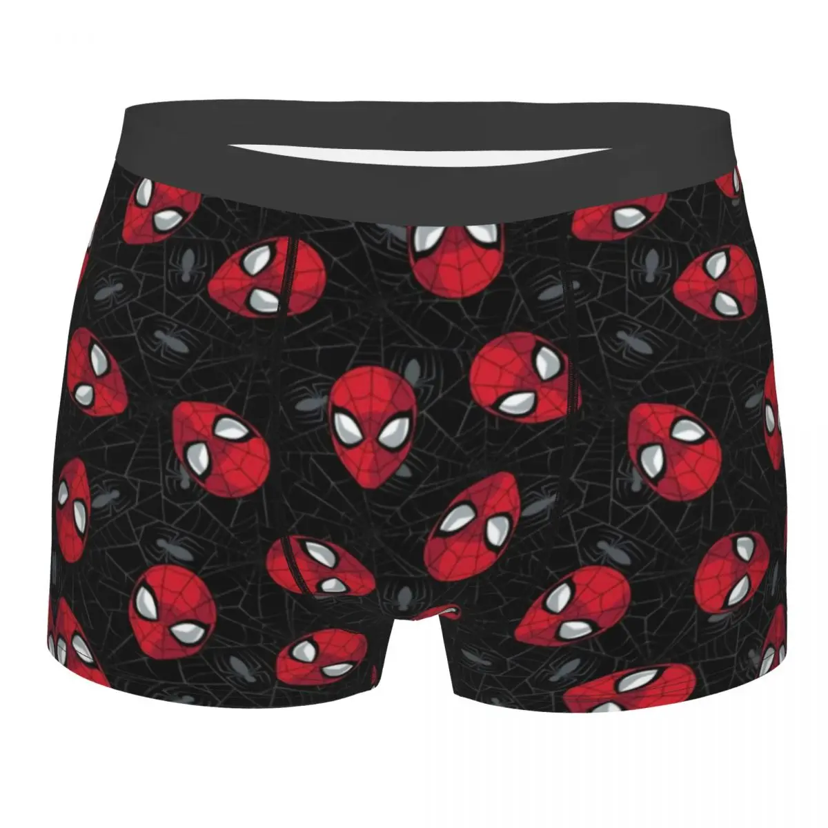 Custom Spider Cobweb Pattern Underwear Male Printed Spider Man Boxer Briefs Shorts Panties Breathable Underpants