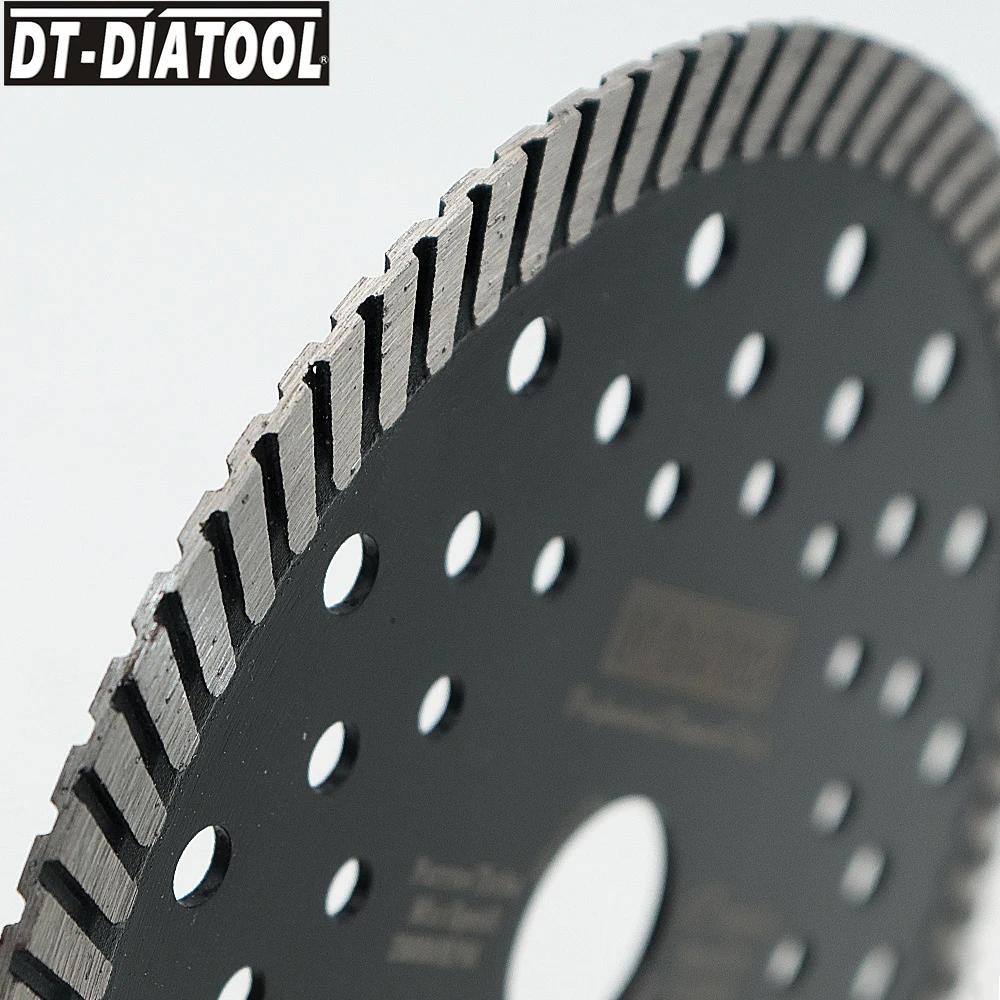 DT-DIATOOL 1 قطعة 105-230 مللي متر الماس الضيق توربو المنشار شفرة متعددة ثقوب أسطوانة تقطيع الخرسانة الجرانيت الرخام البناء قطع عجلة