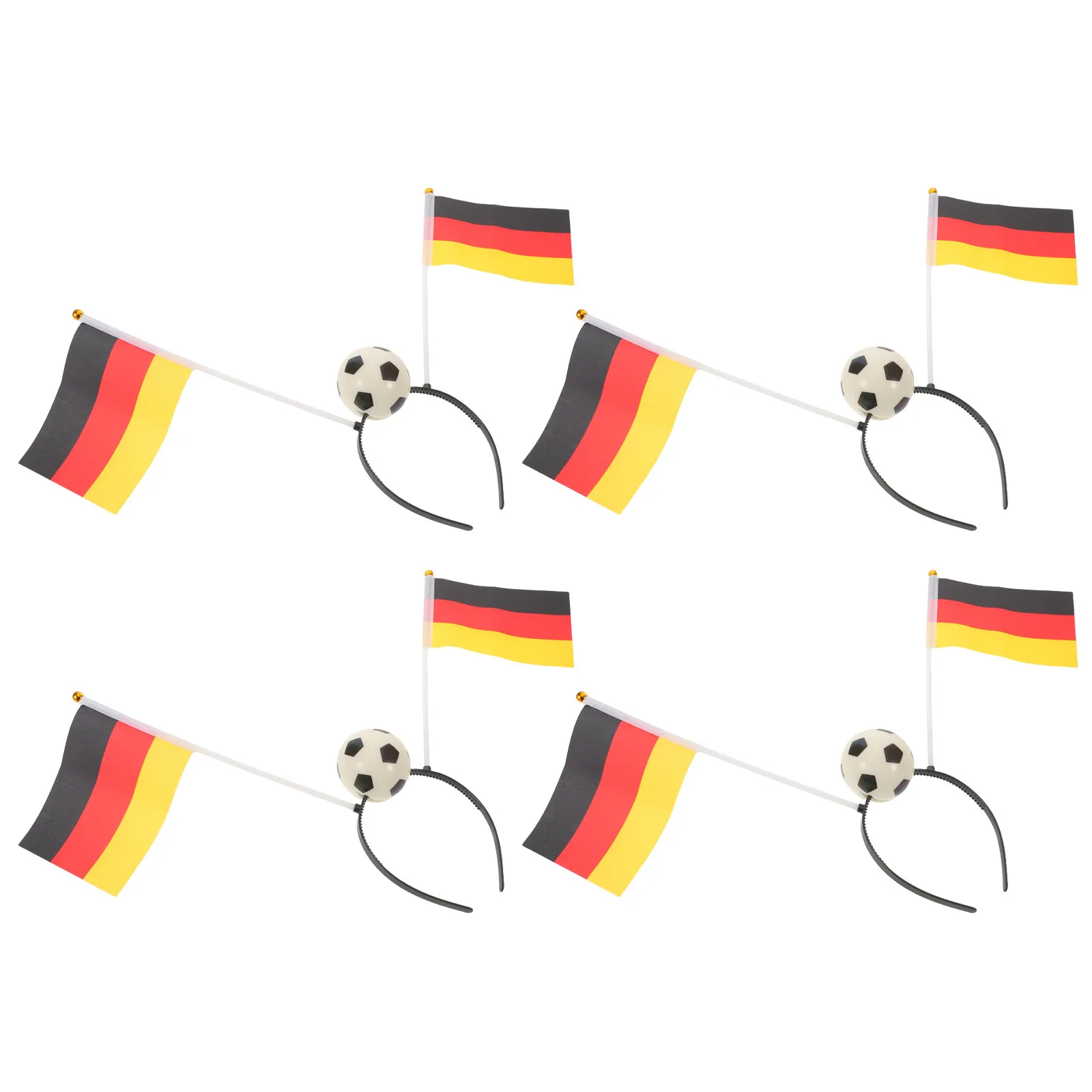 

4Pcs Soccer Headband International World Germany Flags Sports Party Favors Game Day Accessories Team Spirit Supplies