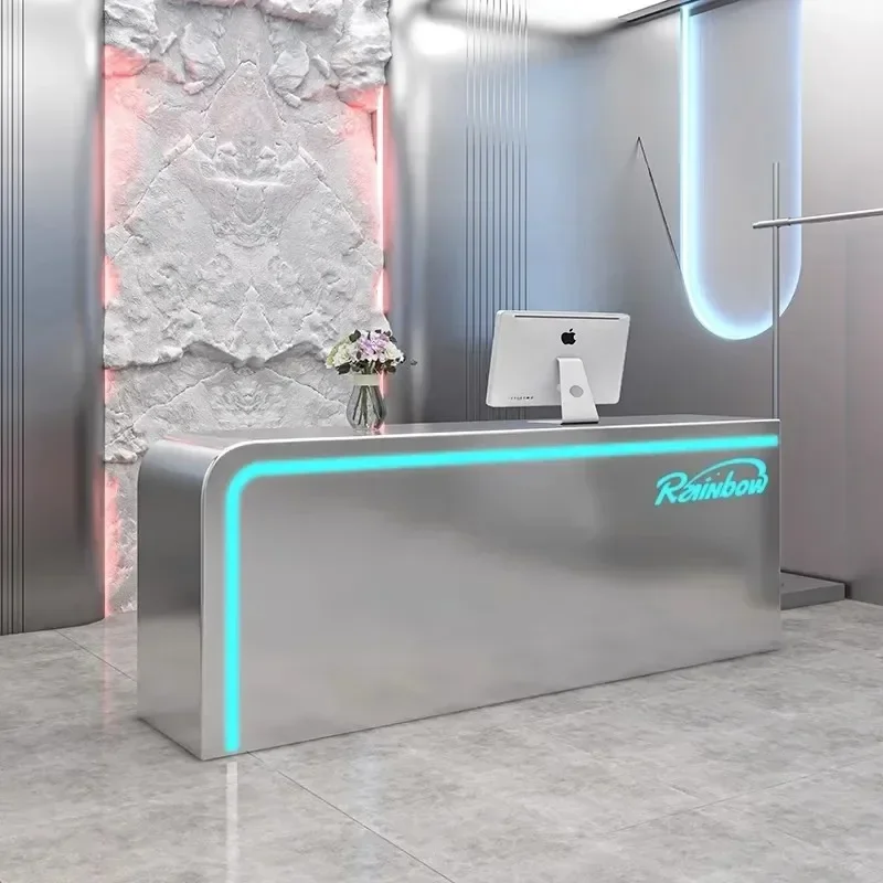

Table Set Help Desk Office Desks Luxurious Reception Beauty Salon Sdr Receiver Shop Counter Storage Supermarket Unicycle Nas