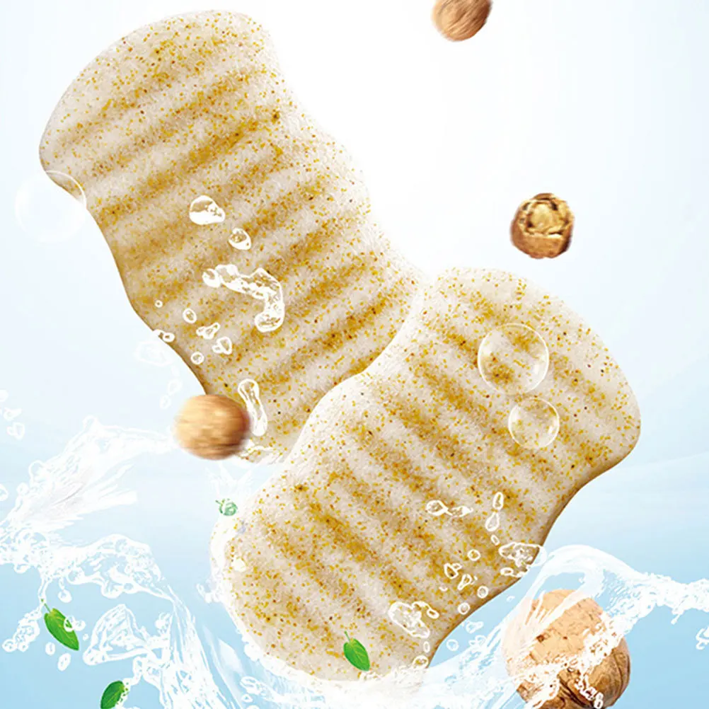 1 قطعة شكل موجة الوجه الإسفنج لطيف التقشير الوجه نفخة للوجه تنظيف ماكياج إزالة المسام العميقة التطهير أداة