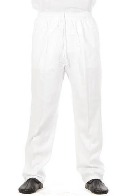 IQRAH Male Linen Harem Pants White Color-Hajj Umrah 'S Trousers