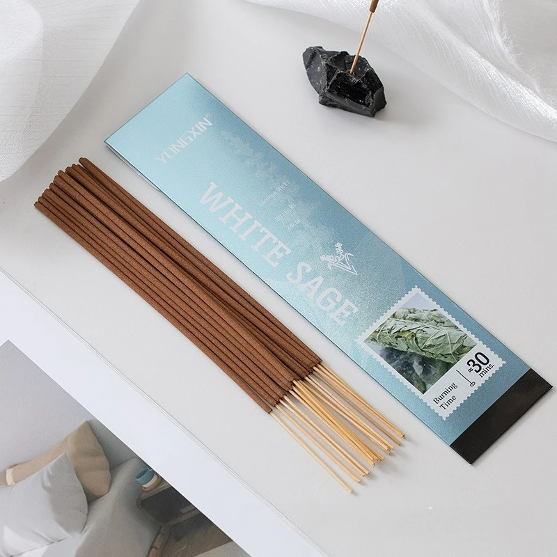 

Благовония с белым шалфеем, ароматические палочки Palo Santo, домашние благовония для медитации, ручные свернутые палочки