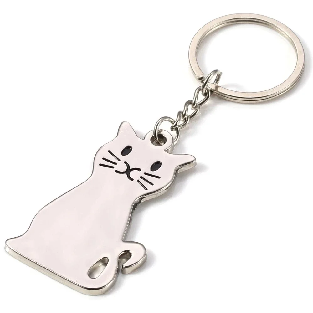 fortune cat keychain for women key ring lucky cat key chain Maneki Neko keychain key holder portachiavi llaveros bag charm