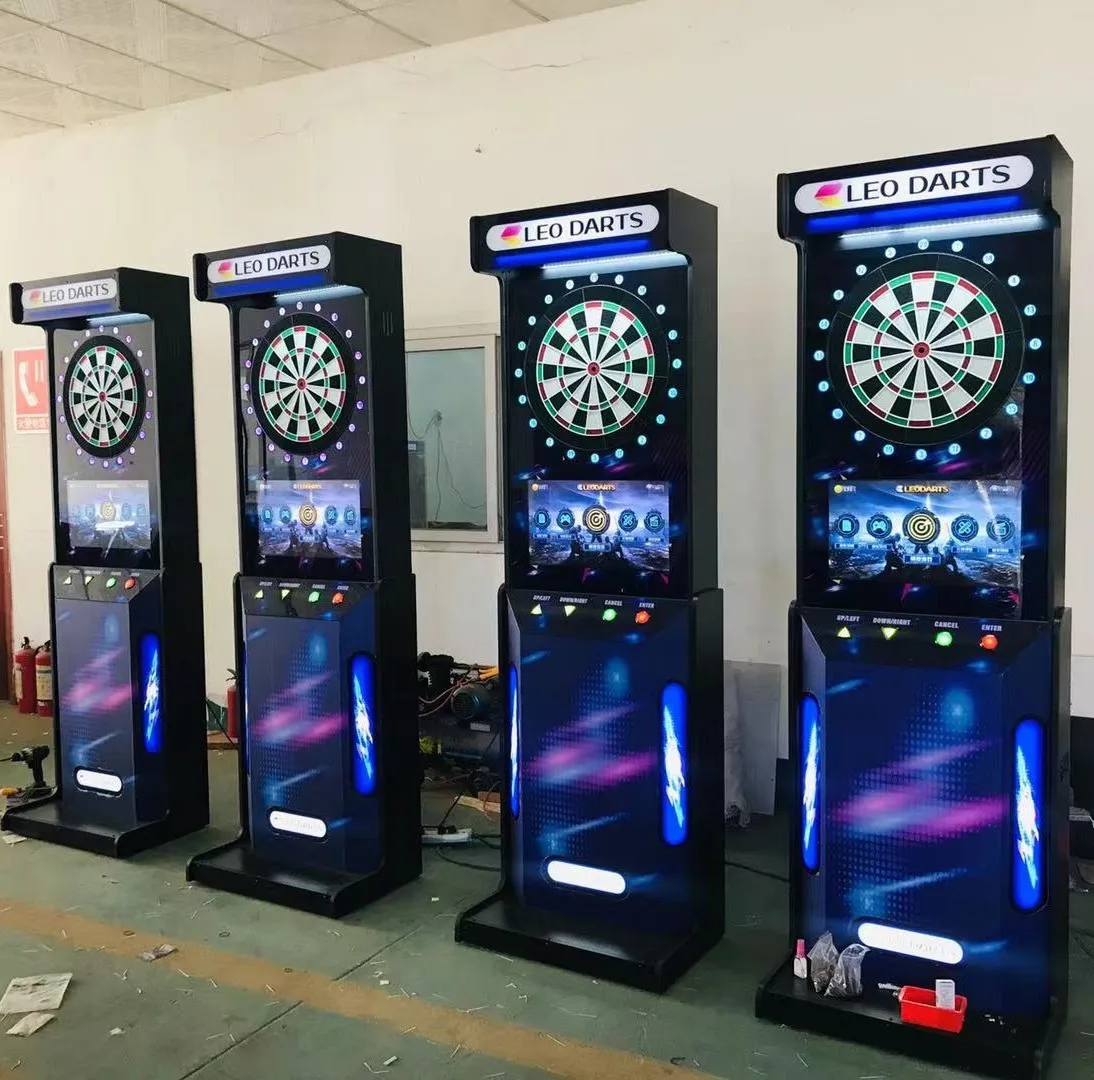 English-Speaking Coin-Operated Arcade Electronic Dart Game Machine Durable Metal Construction for Kids Amusement Center