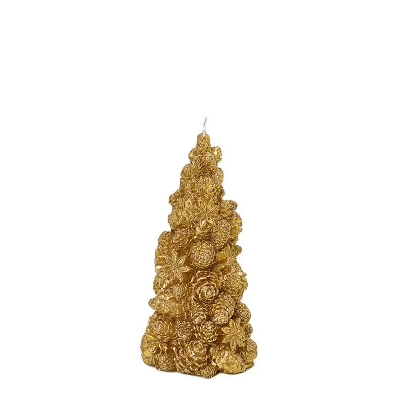 LXYY Pine Cone Fir Silicone Candle Moulds Christmas Decoration Candle Resin Gypsum Tools 3D Stack Pine Cone Tower