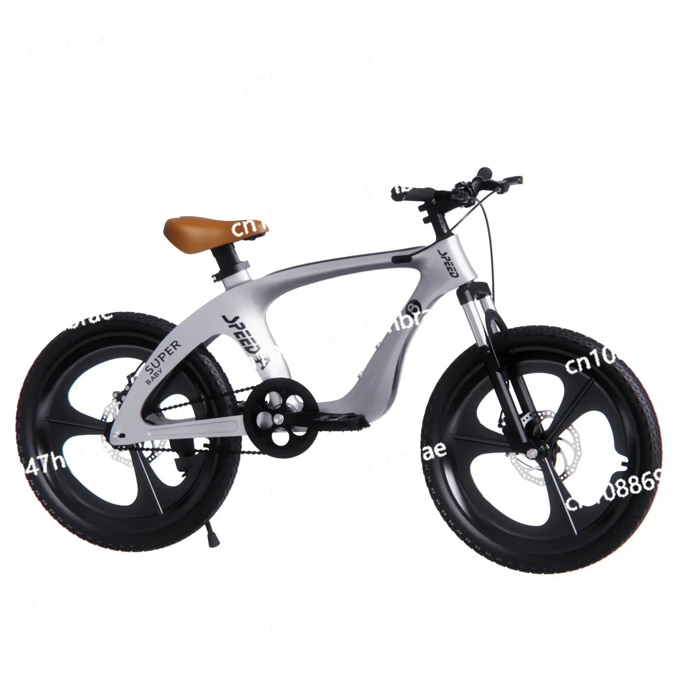 Magnesium alloy mountain bike children's bicycle double disc brake single speed mountain bike