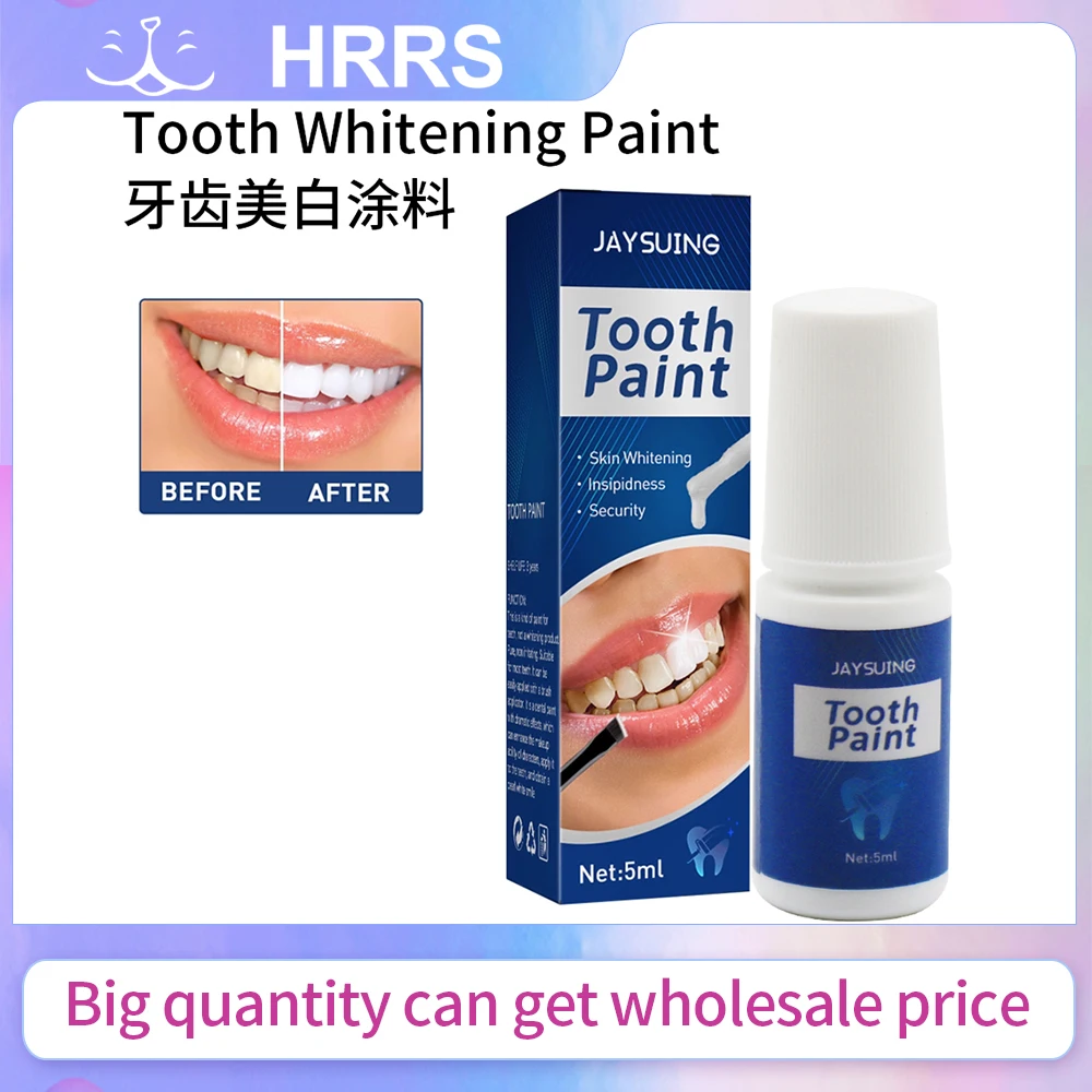 Tooth Paint 5ml Polish Remove Stains Instant Teeth Whitening Teeth Deep Cleaning Paint Dental Oral Hygiene Care Beauty
