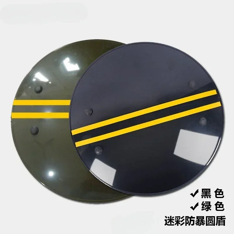 Drop ShippingGreen Round Riot Shield Security Equipment Handheld PC Riot Shield