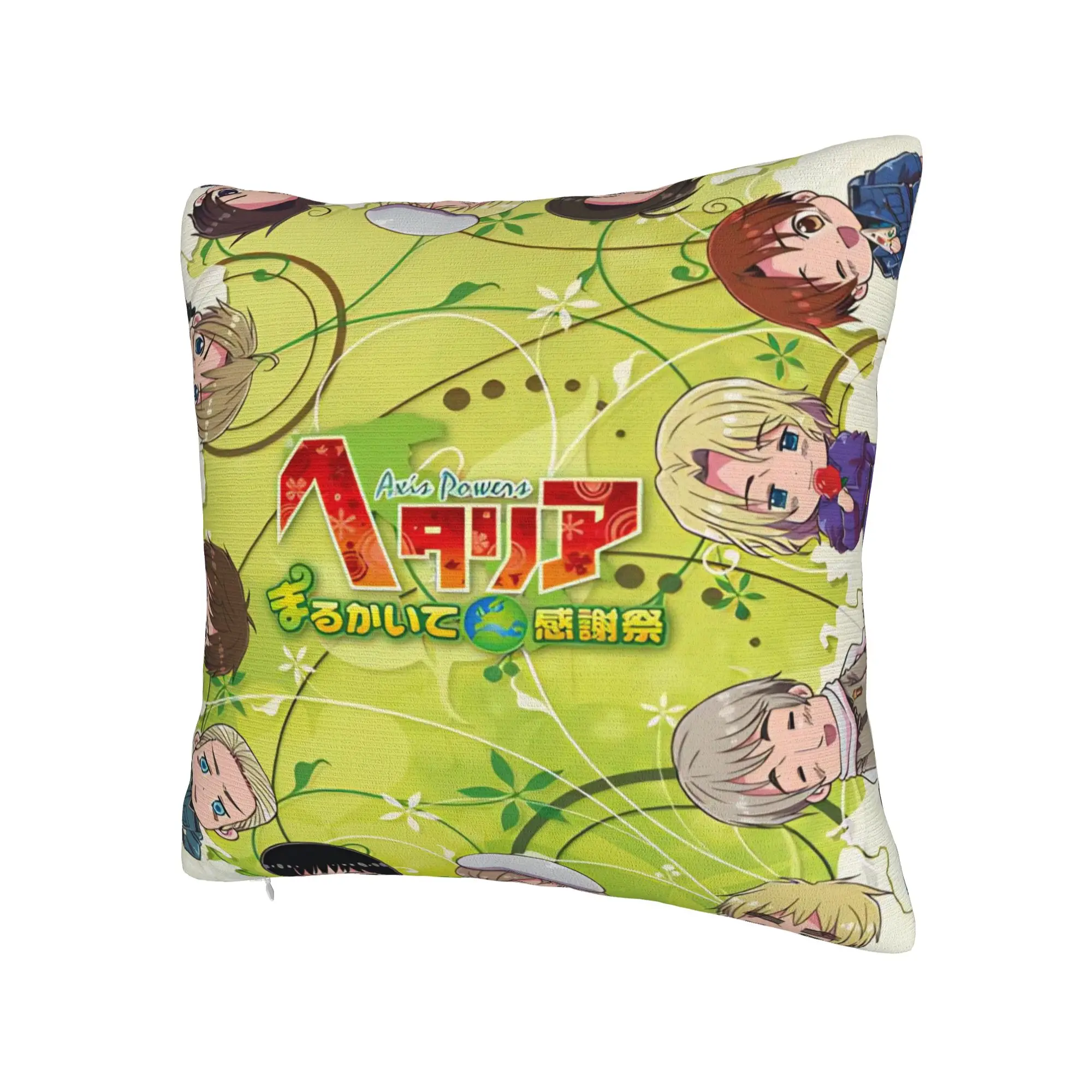 Hetalias Axis Powers Pillow Covers Accessories Printed Cushion Cover Decor  Throw Pillow Case Cover Home Multi-Size