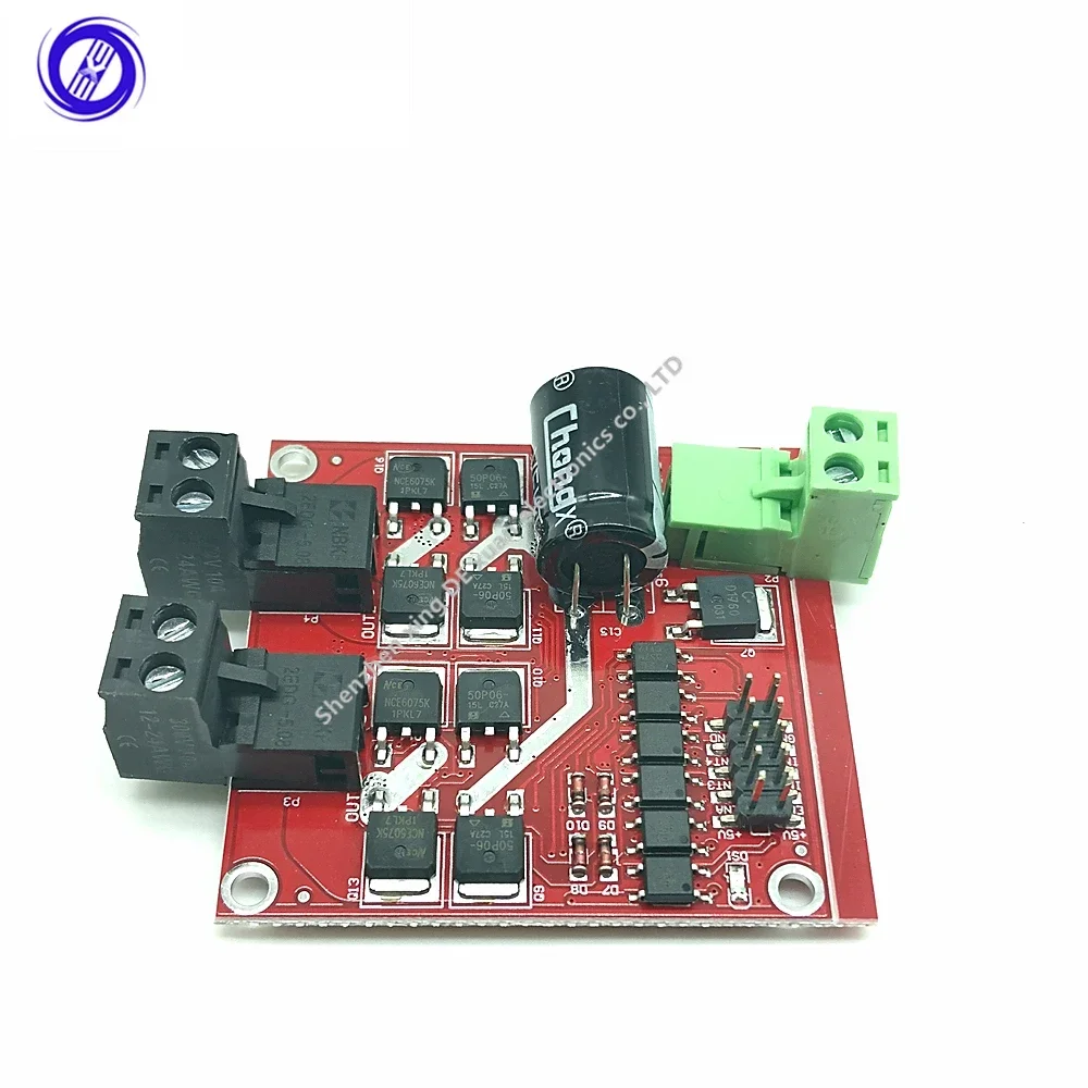 Dual Channel DC Motor Driver Module 160W 7A 12V 24V H-bridge L298 Logic Control Signal Optocoupler PWM Drive Reversing Braking