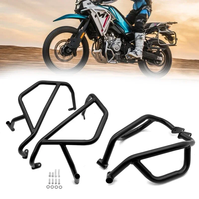 450MT Upper and Lower Engine Bumper Guard Frash Stunt Cage Crash Bar Frame Fairing Protector Fit For CFMOTO 450 MT 450mt 2024 25