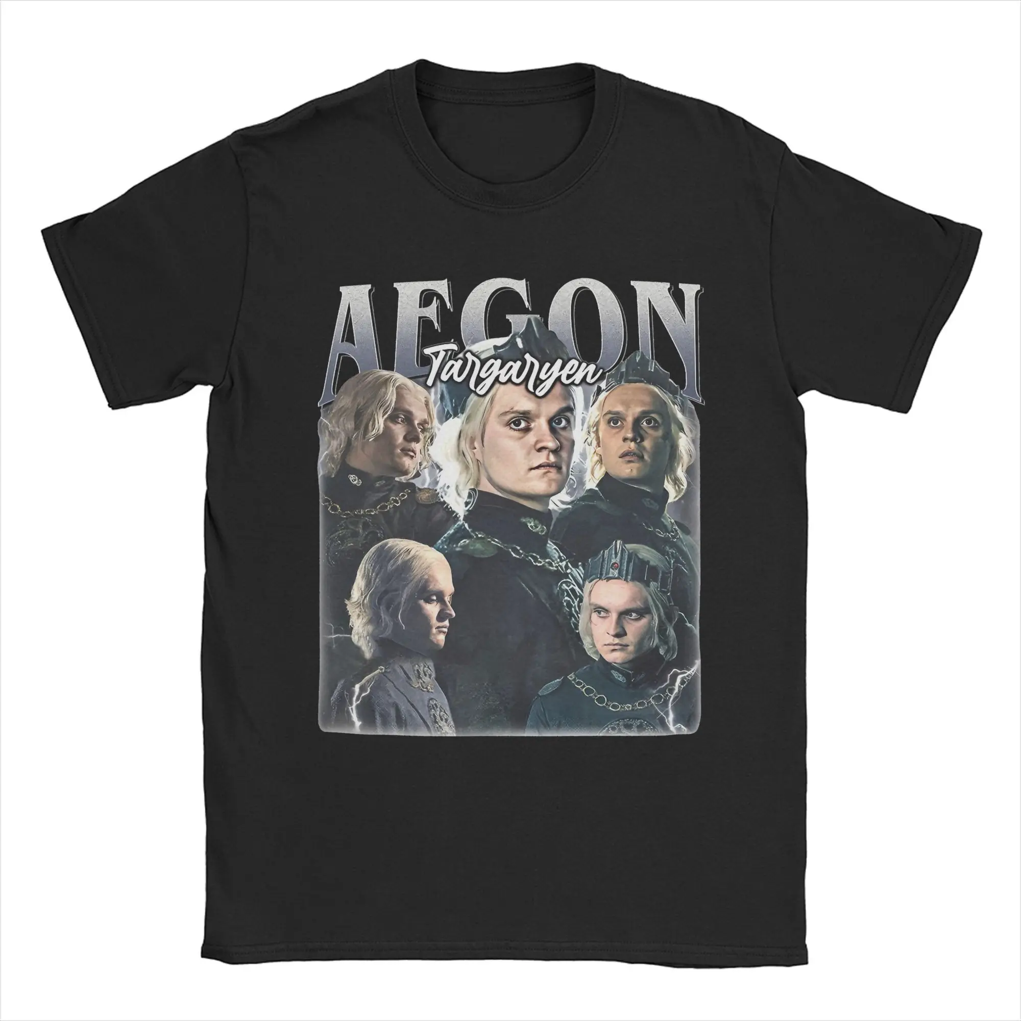 Camiseta Aegon Targaryen para hombre, moda de algodón puro para hombre, camisetas con cuello redondo, camisetas de manga corta, Idea de regalo