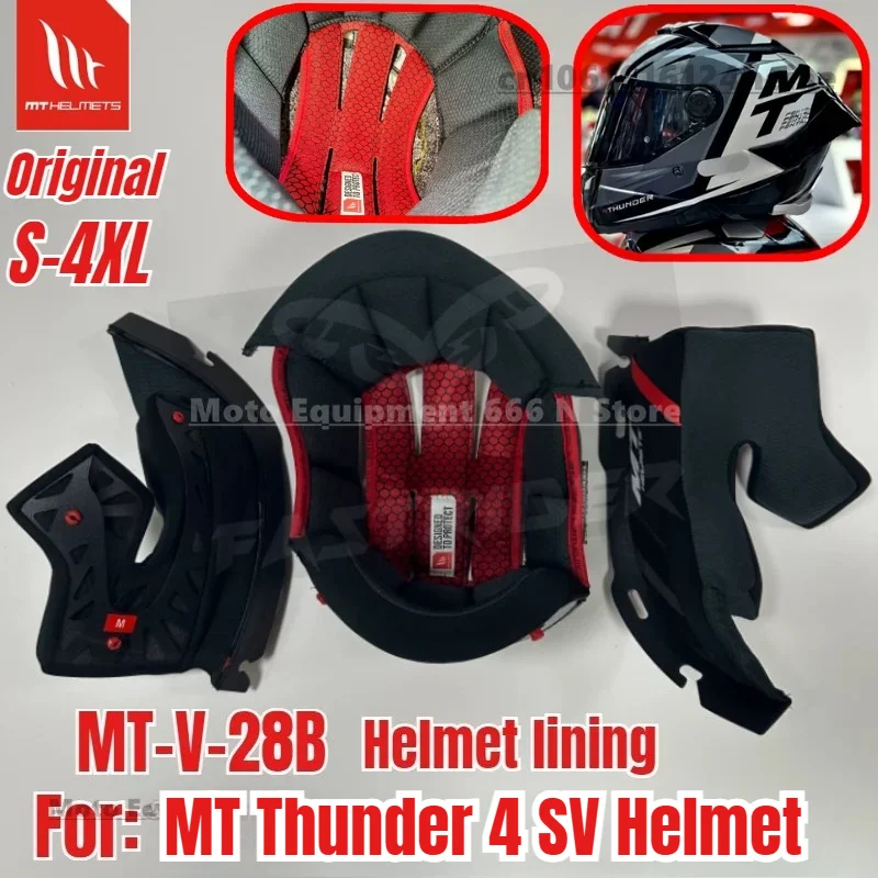 

MT Thunder 4 SV Helmet Liner Original MT-V-28B Helmet Liner Chin Guard Helmet Accessories