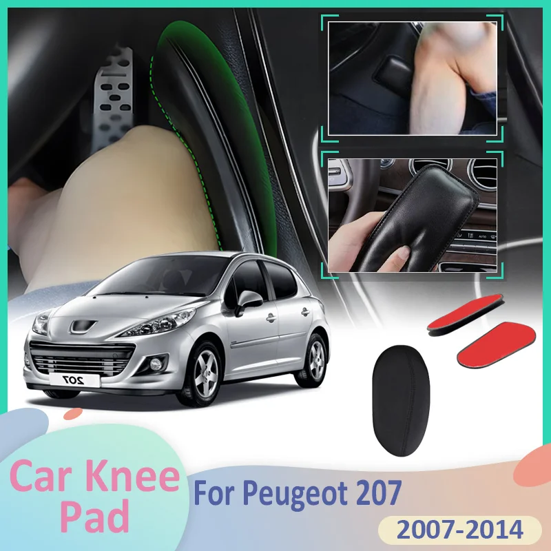 

For Peugeot 207 2007~2014 2008 2009 2010 2011 Car Leg Knee Pad Foot Lether Center Control Elbow Cushion Armrest Interior Cushion