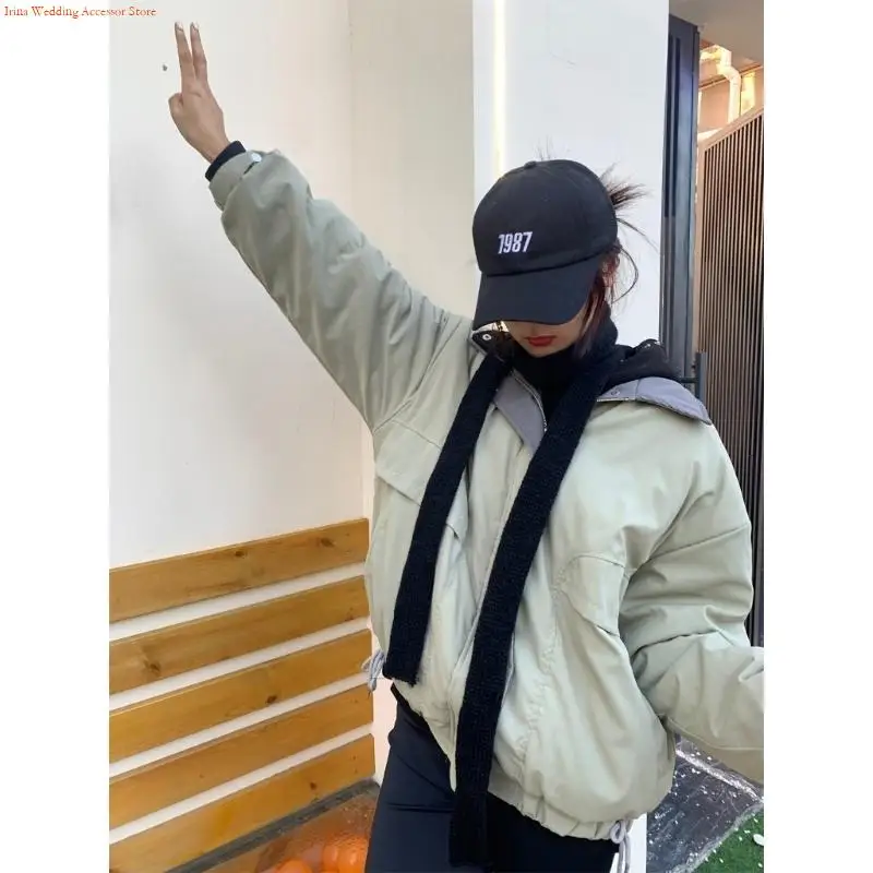 

G92D Skinny Scarf Narrow Neckerchief Subculture Scarf Stripes Scarves for Women