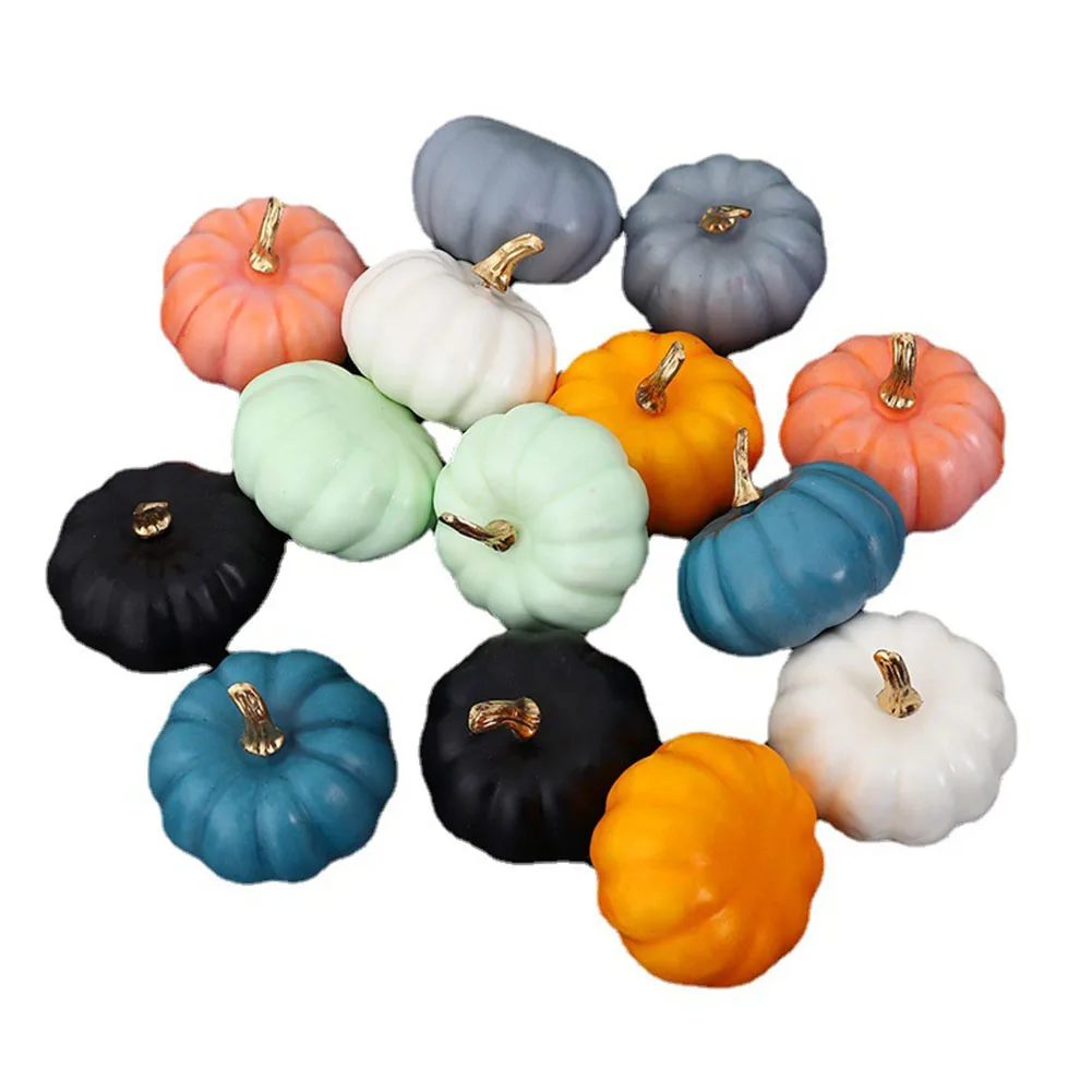 Simulation Prop Artificial Pumpkin Sackcloth 1pcs 7*7.8cm Burlap Centerpieces Decorations Foam Autumn Fall Wreath