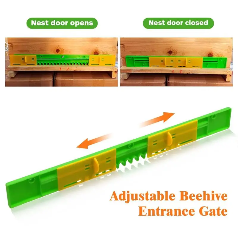 2026 جديد 6 حزمة خلية النحل مدخل المخفض خلية النحل ماوس الحرس 8 الإطار 12.5 بوصة البلاستيك خلية النحل انزلاق الماوس الحرس #3