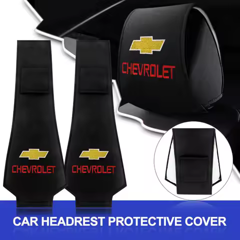 Car Interior Support Neck Pillow Pillowcase Seat Headrest Cover Auto Accessorie For Chevrolet Cruze Sail Onix Corsa Aveo Sonic