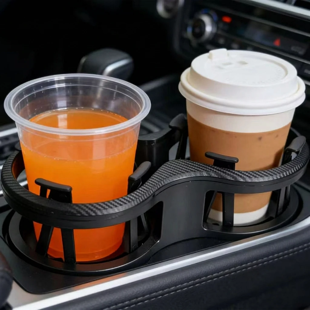Car Cup Holder Expander One To Two Splitter Drink Holder Compatible With Most Vehicles