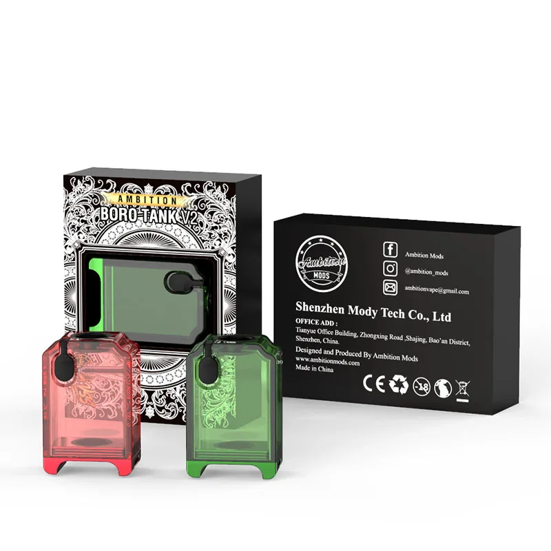 Orijinal Ambition Mods Boro Tank V2 Boro Tankları Monarchy iMobb Mobb TC ESG Skynet Styl SXK BB BOX Billet Box yedek parçaları için uygundur.