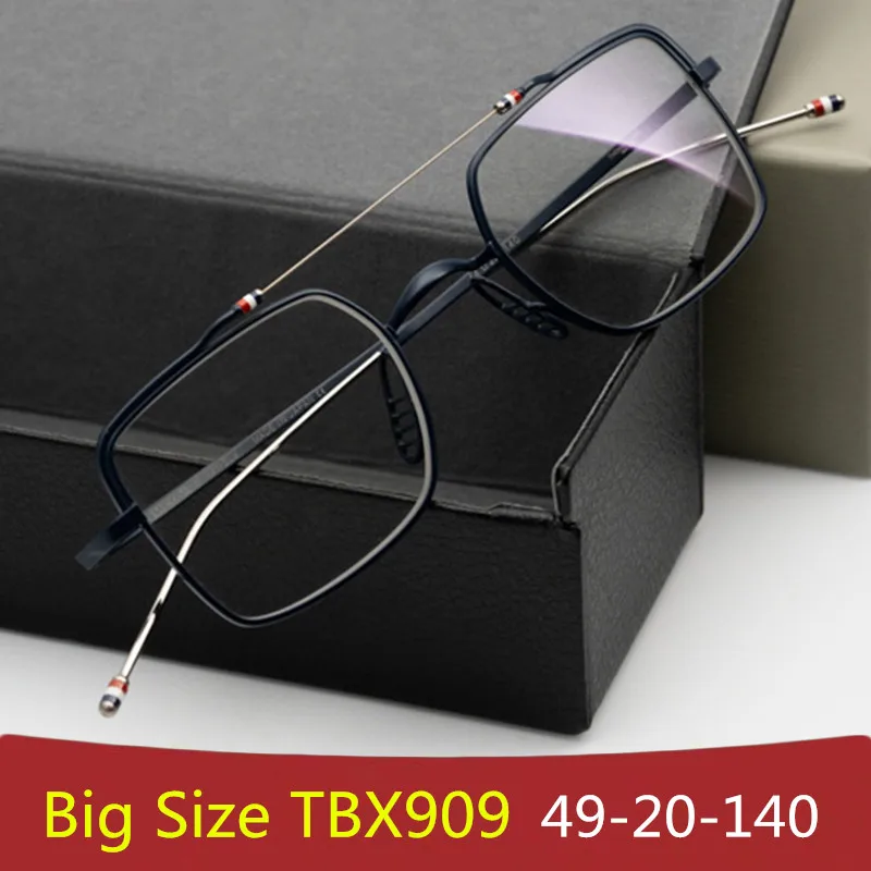 

Нью-йоркский бренд, мужские квадратные очки-пилоты, оправа для женских ультралегких очков с двойным лучом TBX909, дизайнерские очки, большой размер