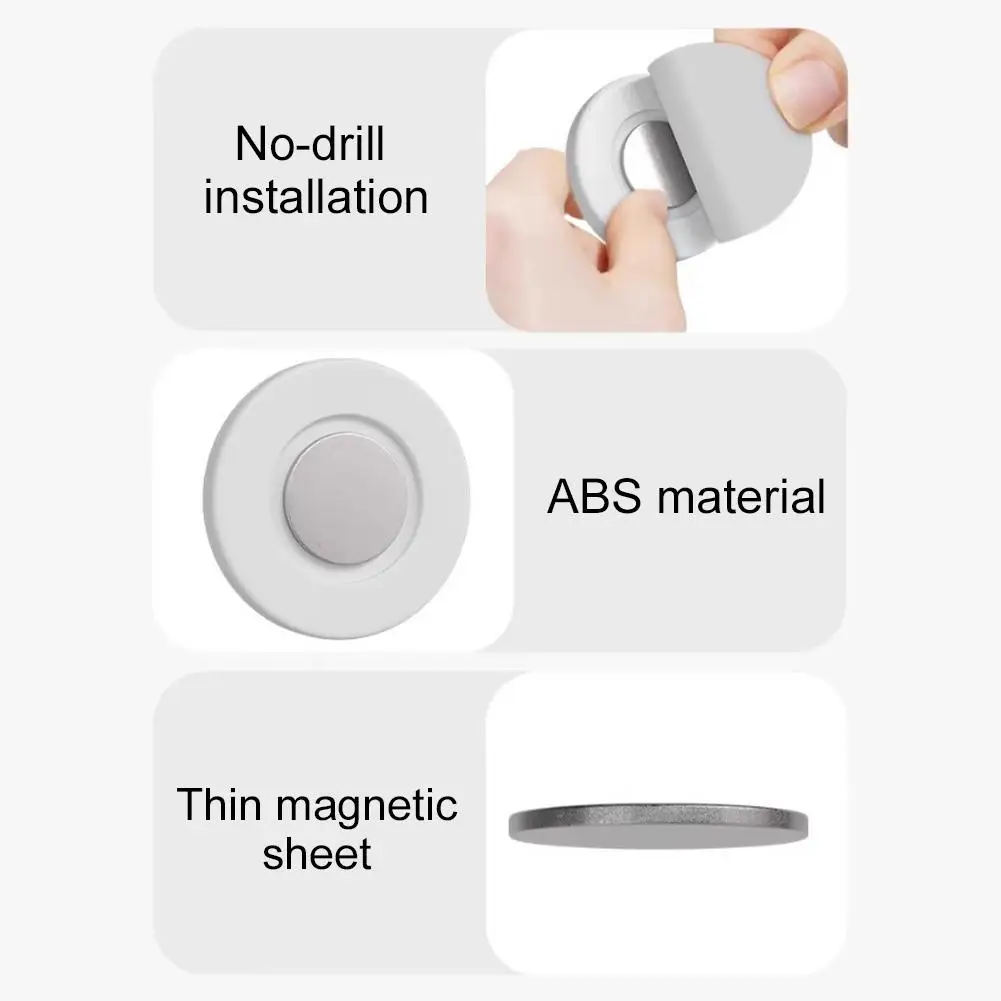 Picture 7: 3/6pcs Magnetic Remote Control Holder Wall Mount Adhesive Remote Control Holder Strong Hold TV Remote Holder