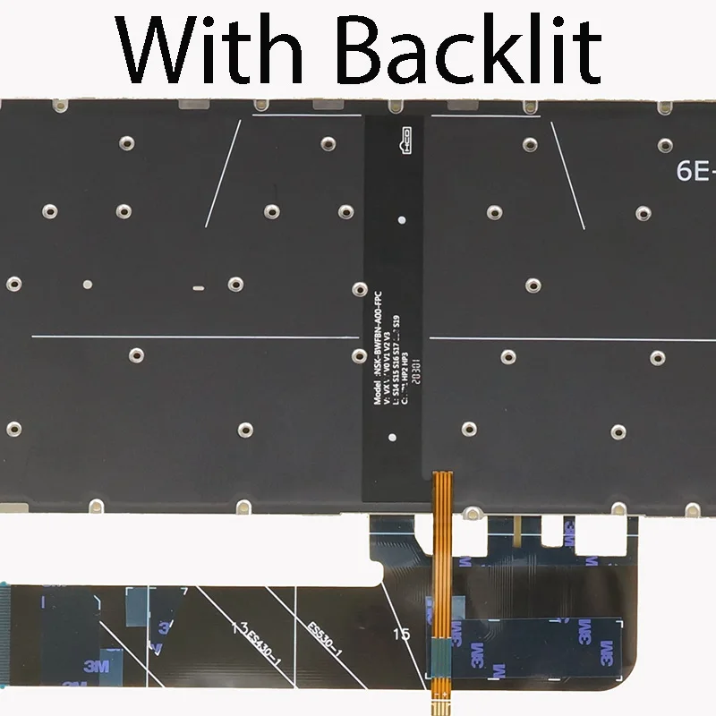 Imagem -05 - Teclado para Lenovo Ideapad Flex14api Flex-14iml Flex-14iwl S530-13iml S530-13iwl S740-14iil Bélgica Azerty Italiano Nórdico Rússia Reino Unido