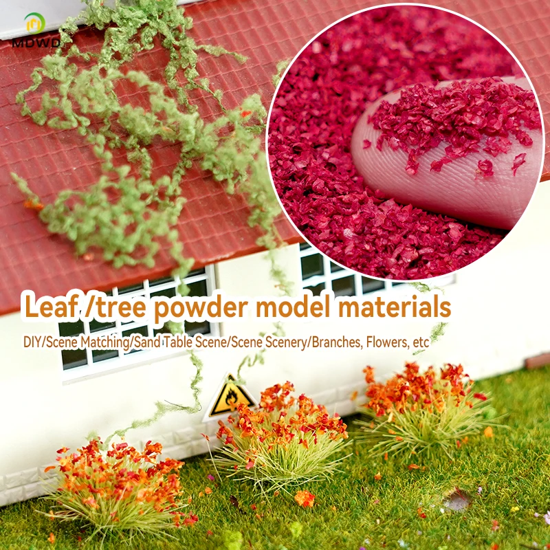 30G Simulation Diorama Turf Sponge Material Terrain Grass Powder for Military Sandtable Building Railway Model Scene Layout