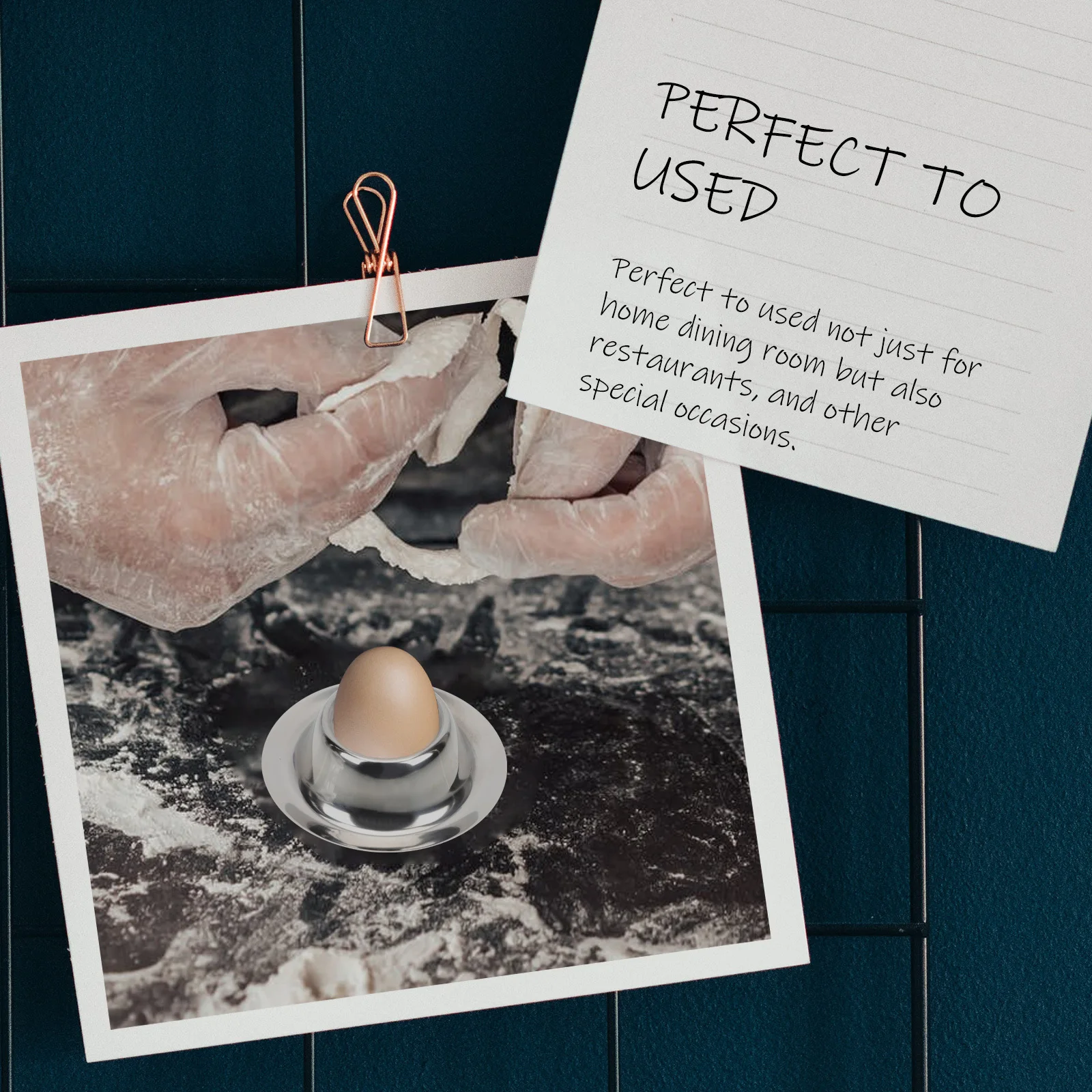 

4Pcs Egg Holding Cup Stainless Steel Egg Resting Cup for Hard Boiled Eggs Multi-Use Home Accessory Compact Storage Design