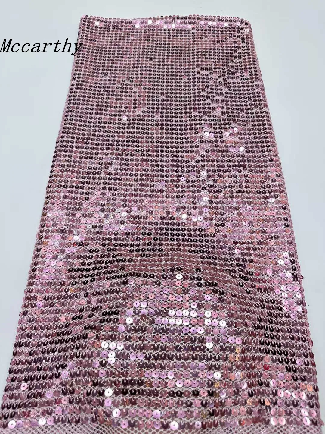 

African Heavy Sequins 2025 High Quality Nigerian Sequins With Pearl Lace French Tulle Fabric For Party Dress Sew