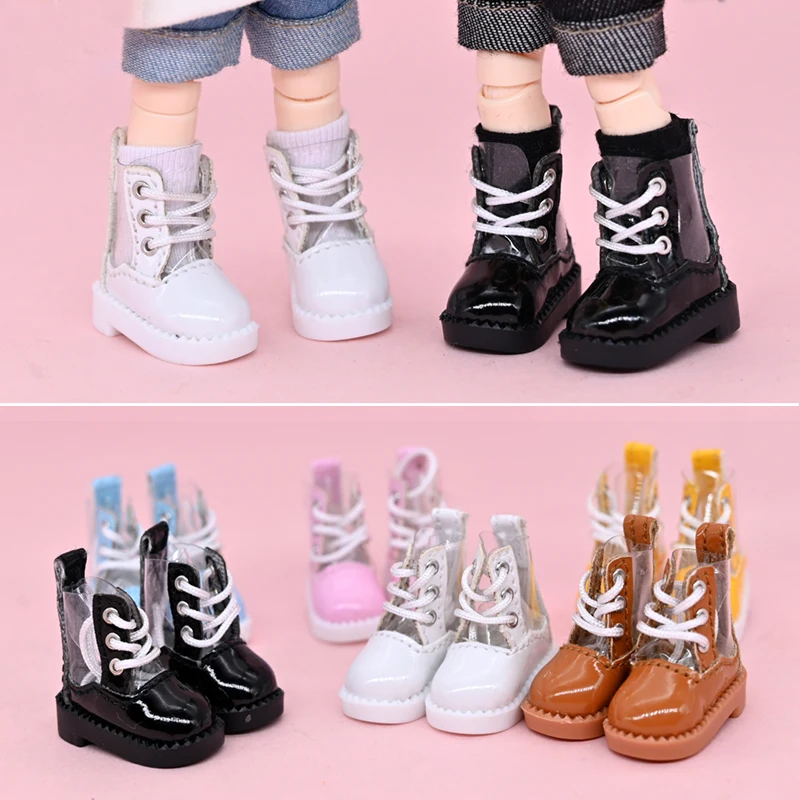 Ob11 High Heel Boots Obitsu11 Pointed Shoes with shoelaces Accessories Suit For UFDOL, Cu-Poche, Middle Blyth, YMY, Gsc,1/12Doll