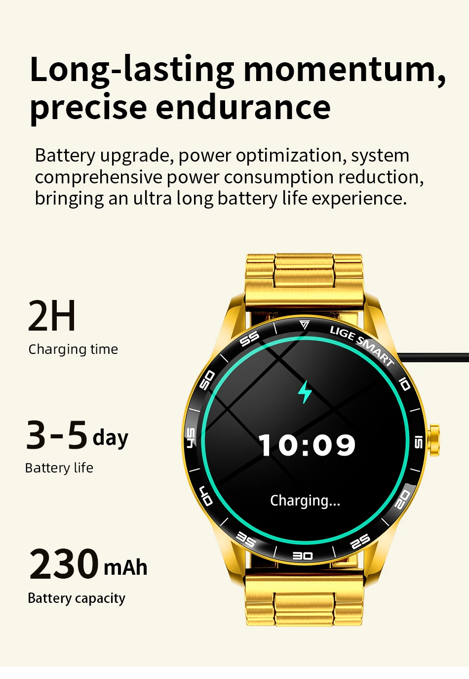 LIGE 2026 New Smartwatch Men 1.38" HD Bluetooth Call Heart Rate Monitor Waterproof Sport Smart Watch Women For Android iOS Phone