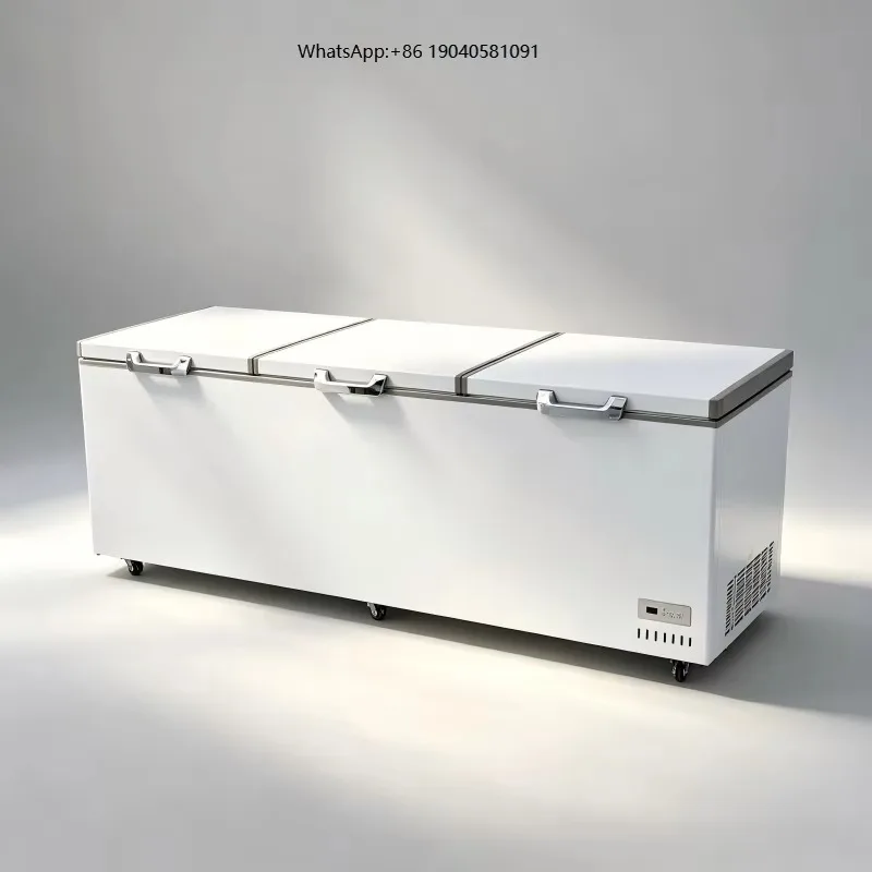 Catering Use Triple Cover Horizontal Freezer Stable Ultra Low Temperature for Butcher Shop Mass Raw Material Keeping