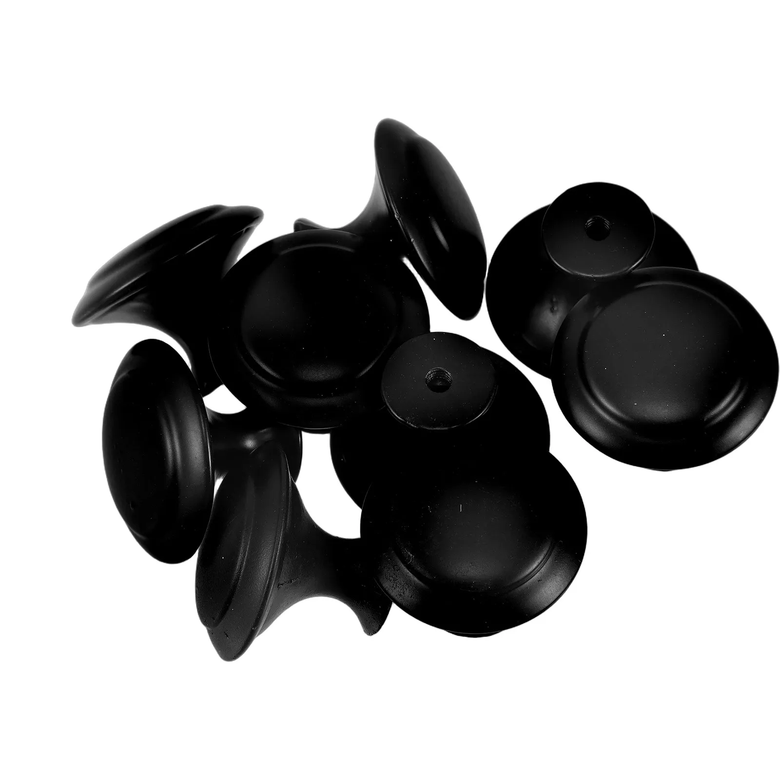 

12Pcs Cabinet Pull Handles Simple Round Mushroom Zinc Alloy Drawer Knobs for Kitchen Bathroom Wardrobe Furniture Hardware