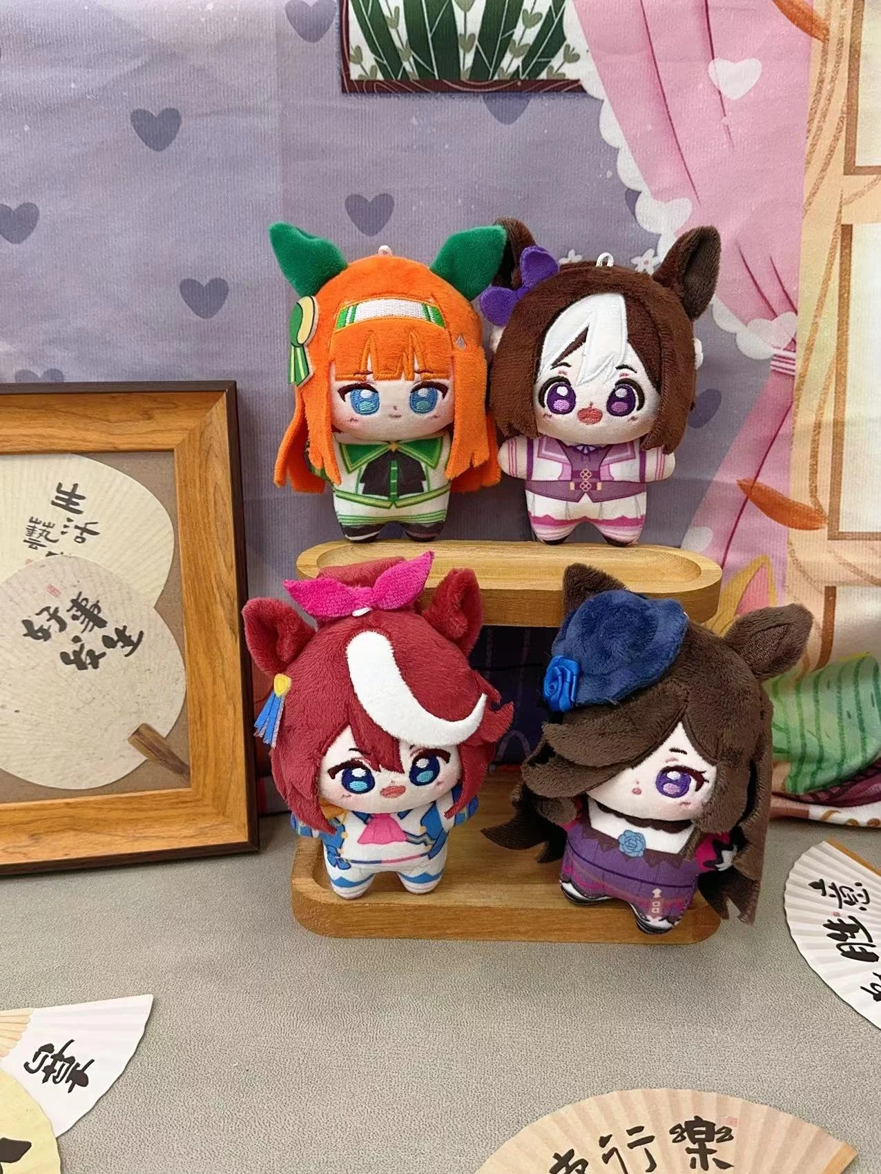 Anime Umamusume: Pretty Derby Tokai Teio Silence Suzuka Special Week Rice Shower Starfish Plush Keychain Pendant Plushies Gift