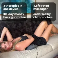 Okayso 3-in-1 Back Massager with Relief Bed Sleeping Shiatsu Deep Tissue Portable Shoulder Lower Back Pain Relief Waist Massager