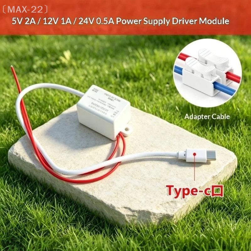 〔MAX-22〕AC To DC Power Supply Module 5V 12V 24V Output Type C Port Perfect For DIY Electronic Projects Home Electrical Repairs