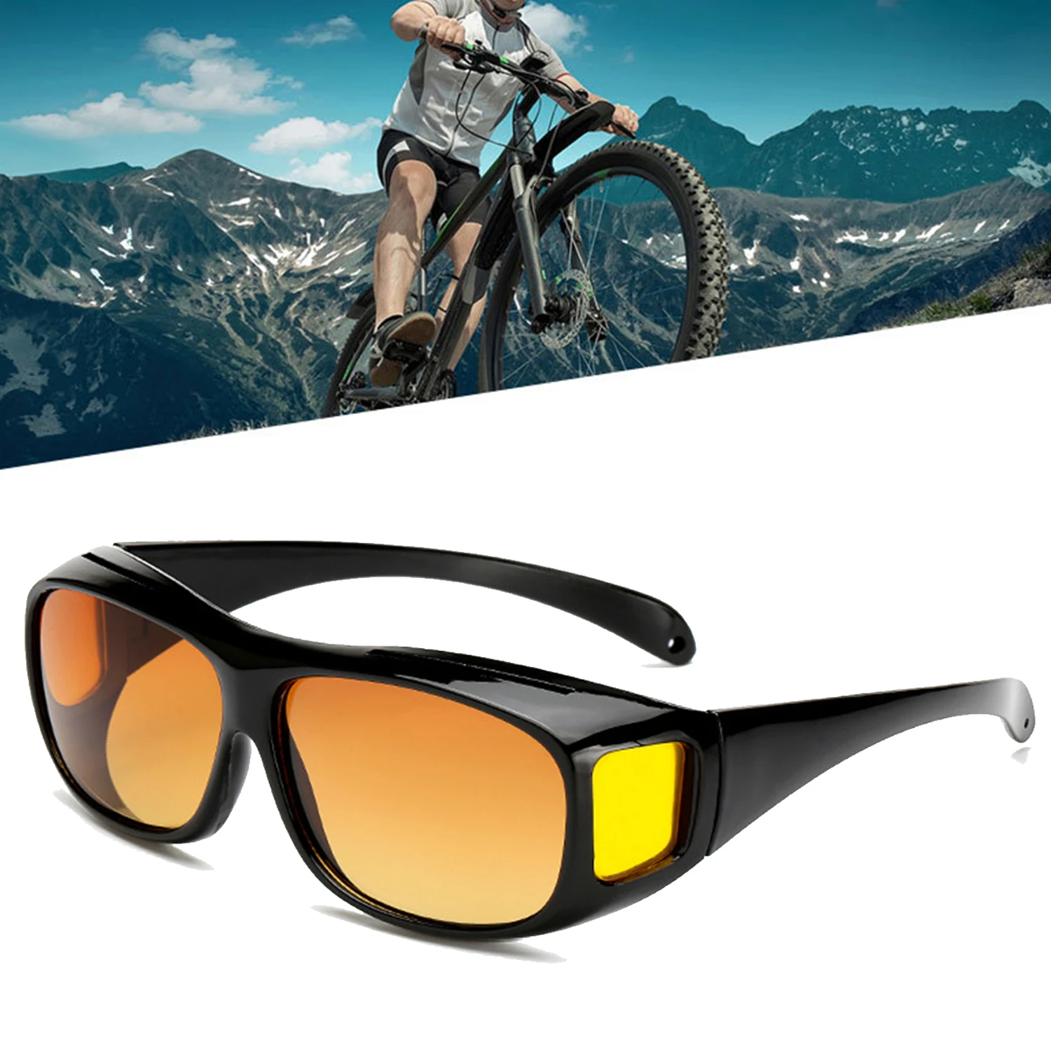 Gafas de sol de visión nocturna para coche, lentes de conducción nocturna para Conductor, protección UV, Unisex, 2024