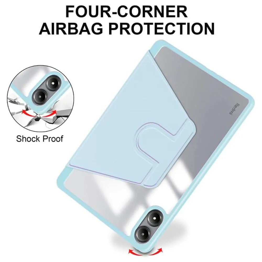For Lenovo Tab M11 Case 11 inch TB330FU 360° Rotation Protective Smart Cover Funda for Xiaoxin Pad 2024 TB331FC Tablet Cases
