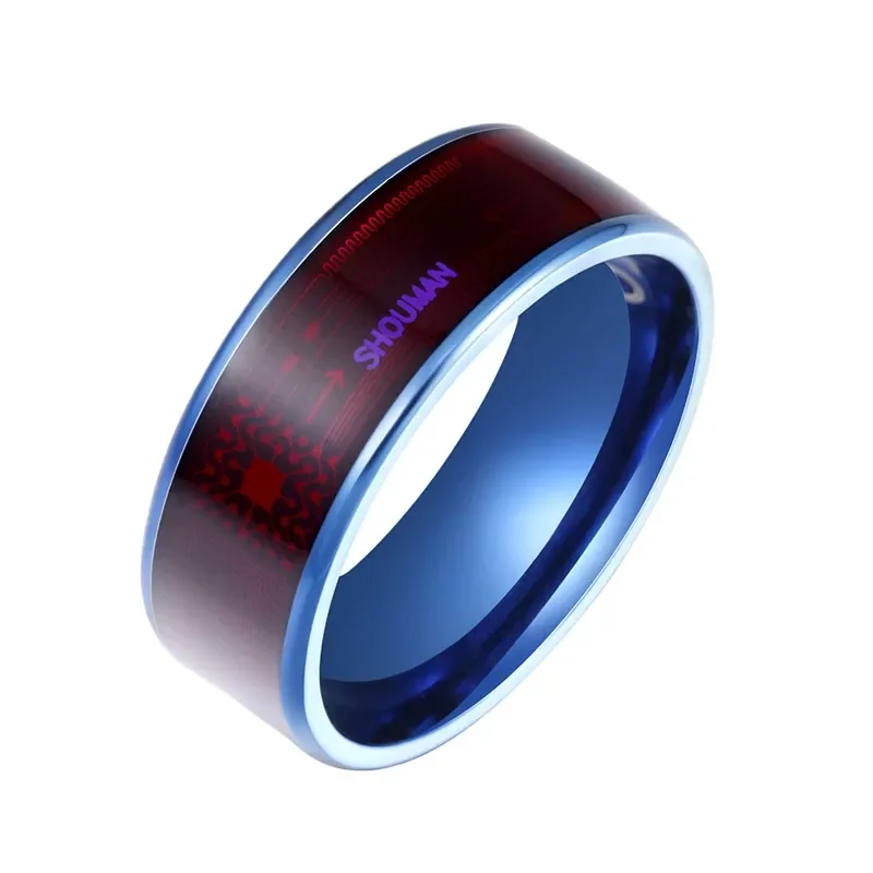 NFC Smart Ring for Men Women Contactless Payment Health Tracker Sleep Monitor Waterproof Titanium Jewelry Wearable Tech