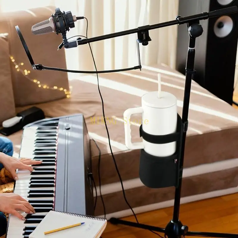 Professionele nylon bekerhouder drankbeugelbevestiging voor microfoonstandaards het verkoop